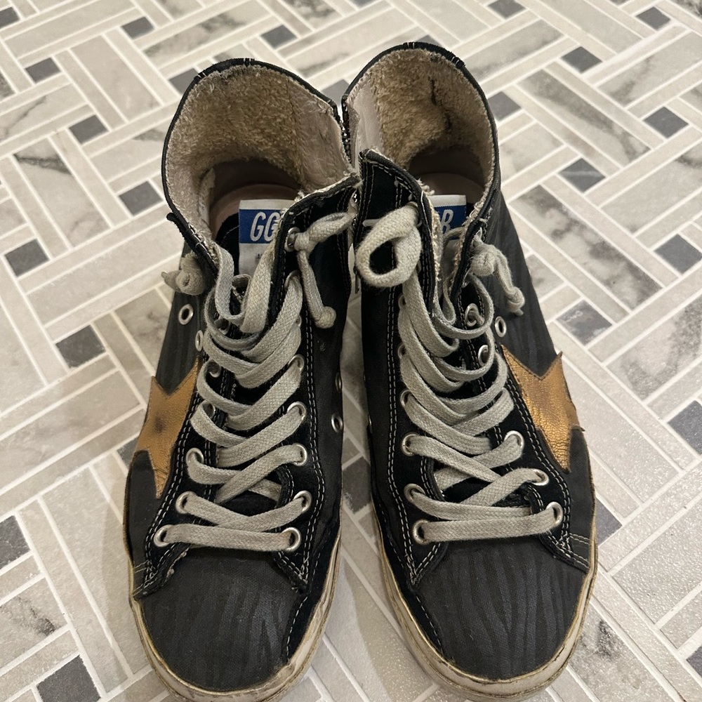 Golden goose deluxe brand high top sneakers